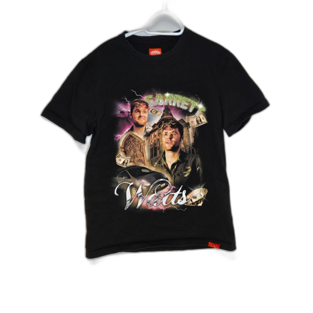 Things by Garrett Watts "The Oldest Clam" Graphic T-Shirt | Men's Size M | Black